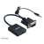 Akasa AK-CBHD23-20BK HDMI-ről VGA átalakító hanggal és USB-vel
