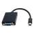 Akyga AK-AD-39 Mini DisplayPort auf VGA Adapterkabel, 0,15 m, Schwarz