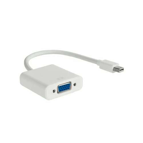 Akyga AK-AD-39 Mini DisplayPort auf VGA Adapterkabel, 0,15 m, Weiß