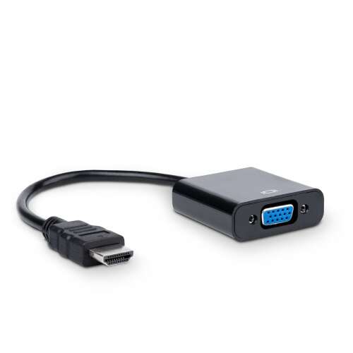 Akyga AK-AD-42 HDMI to VGA adapter cable, 15 cm, black