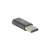 Akyga AK-AD-46 USB Micro-B - USB-C adapter, fekete