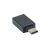 Fekete Akyga USB-A - USB-C adapter
