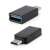 Akyga USB-C to USB-A adapter, black