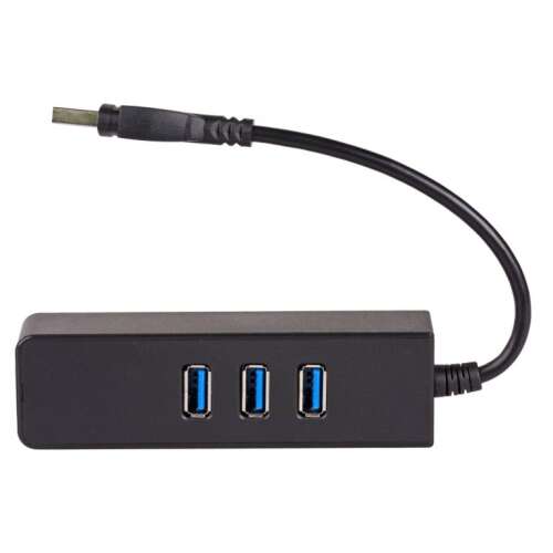 Akyga AK-AD-32 USB 3.0 Hub with 3 ports and built-in network adapter