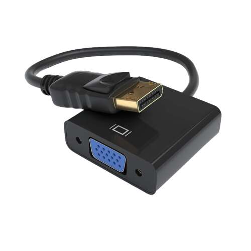 Akyga AK-AD-36 DisplayPort auf VGA Adapterkabel, 0,15m, schwarz