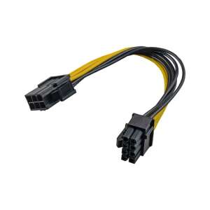 Akyga AK-CA-07 6-pin to 8-pin PCI-E power cable adapter - Computers and Accessory