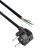 Akyga Power cable AK-OT-01A with open tin CEE 7/7 250V/50Hz 1.5m Black 1.5 M CEE7/7 81251303