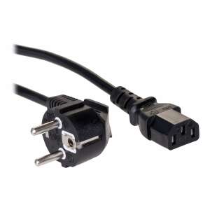 Akyga AK-PC-05 5 meter black power cable with CEE 7/7 plug and IEC C13 connector - Akyga
