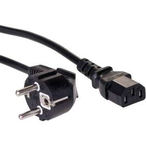 Akyga AK-PC-06A 3 meter black power cable with CEE 7/7 and IEC C13 connectors - Cable