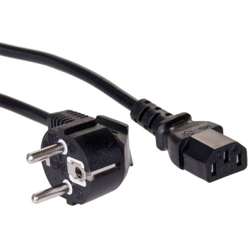 Akyga AK-PC-06A 3 meter black power cable with CEE 7/7 and IEC C13 connectors
