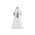 Akyga AK-CH-08 car charger, white, front view
