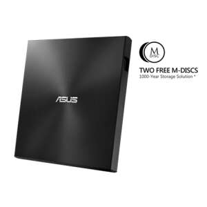 Zewnętrzny nagrywarka DVD Asus ZenDrive U7M, srebrny, smukły, z technologią M-Disc - Zewnętrzny napęd optyczny