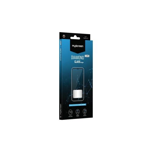 MS Diamond Glass Edge Lite FG kijelzővédő Realme C30s készülékhez Full Glue fekete 153759146 - Kijelzővédő fólia
