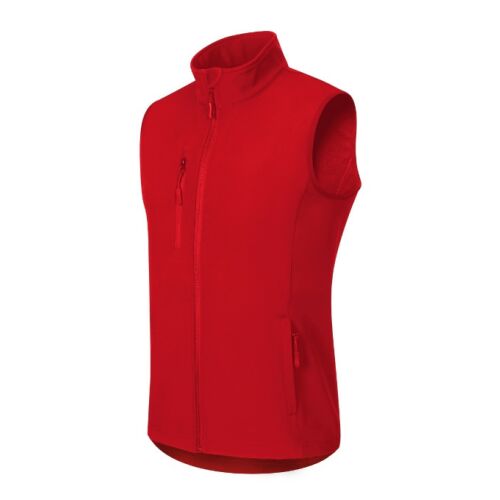 Piros Trail Softshell mellény férfiaknak, ujjatlan kültéri kabát - Férfi mellény