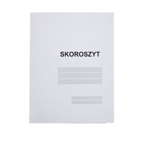 Fehér karton gyorsfűző mappa dokumentumokhoz - Gyorsfűző mappa