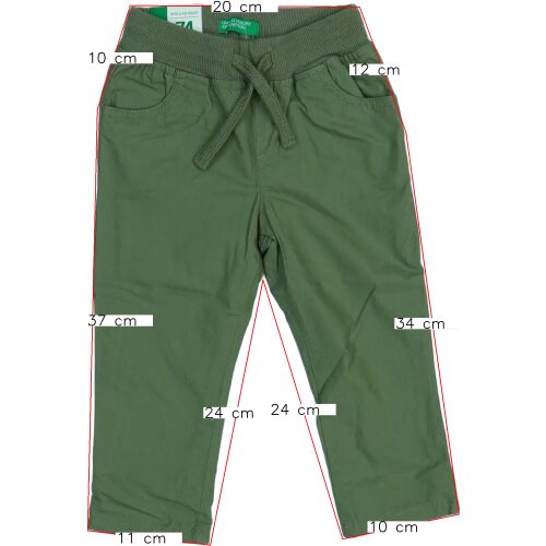 Benetton Fiú Bélelt és Thermo nadrág (Méret: 80)