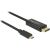 DeLOCK 85255 Video-Konverterkabel 1 M USB C-Typ DisplayPort Schwarz 44064946