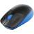 Close-up of Logitech M190 blue wireless mouse