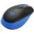 Close up of Logitech M190 blue wireless mouse