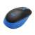 Logitech M190 Wireless Mouse, Black and Blue, Side View