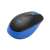 Logitech M190 Drahtlose Maus, Schwarz und Blau, Seitenansicht