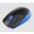 Logitech M190 Drahtlose Maus, Schwarz und Blau, Seitenansicht