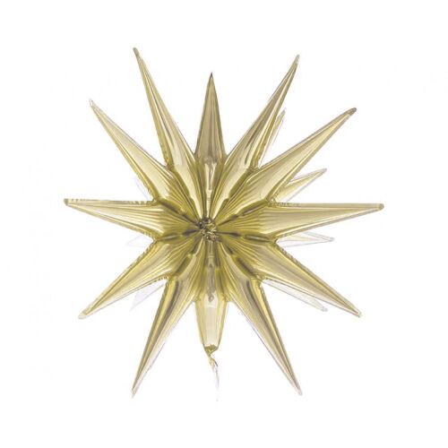 3D Csillag fólia lufi pezsgőszínű 50 x 46cm FG-G3SZ 153785968 - Lufi