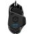 Top view of Logitech G502 HERO gaming mouse, black, ergonomic design