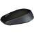 Logitech M171 black wireless mouse angled side view