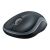 Angled view of Logitech M185 Gray Wireless Mouse