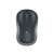 Logitech M185 wireless mouse, black and grey, 3 button, optical sensor, USB receiver, top view