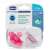 Chicco PhysioForma Mini Soft pacifier, 2 pack, pink and transparent, for babies 2-6 months