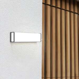 Corp de iluminat cu LED , lateral , 34W , alb natural , gri închis , exterior , IP54 , Slim , LUTEC 43864624 - Lămpi de perete pentru exterior
