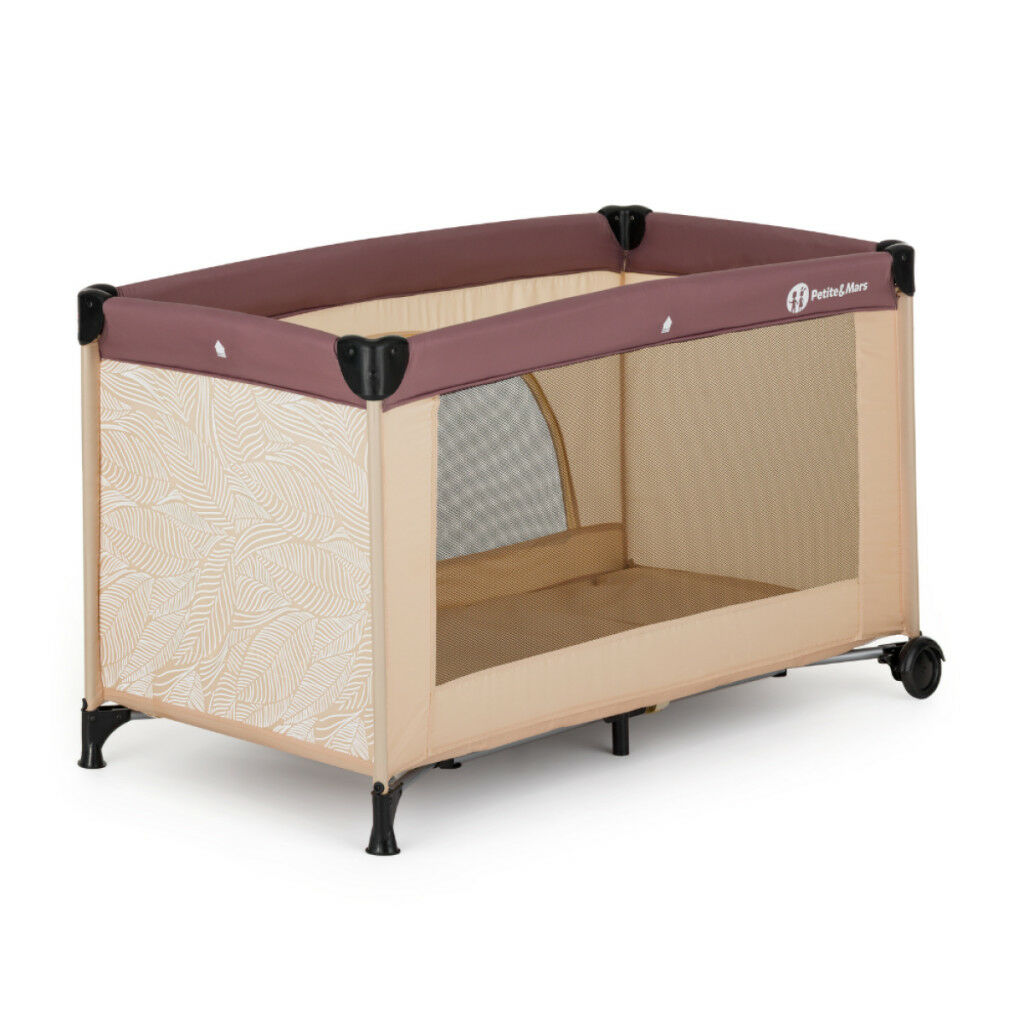 E-shop PETITE&amp;MARS Nyja cestovná postieľka, 1 úroveň - Urban Jungle Sand