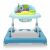 Blue baby walker with musical toy panel
