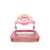 Asalvo Baby Walker with Music Play Tray - Star #Pink, front view