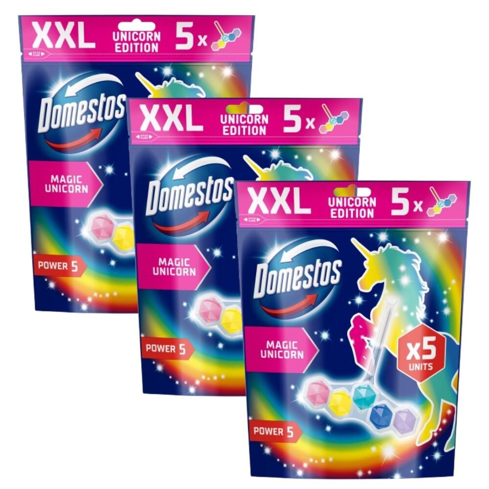 E-shop Domestos Power5 WC Osviežovač Blok Magic Unicorn (15x50g)