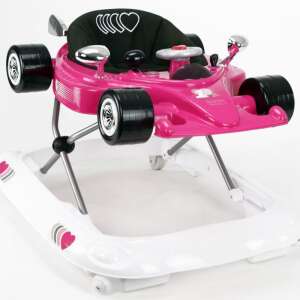 Asalvo Bébikomp Zenélő Játéktálcával - Hamilton #Fekete-rózsaszín babakocsi, rózsaszín és fekete, zenélő tálcával - Asalvo