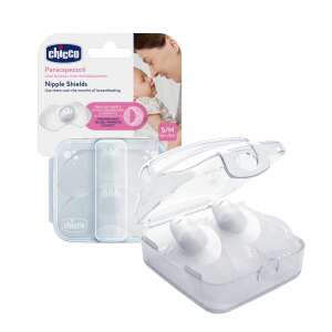 Chicco Nipple Shields S/M size, 2 pack, with sterilizing case - Chicco Nipple Shield & Protector