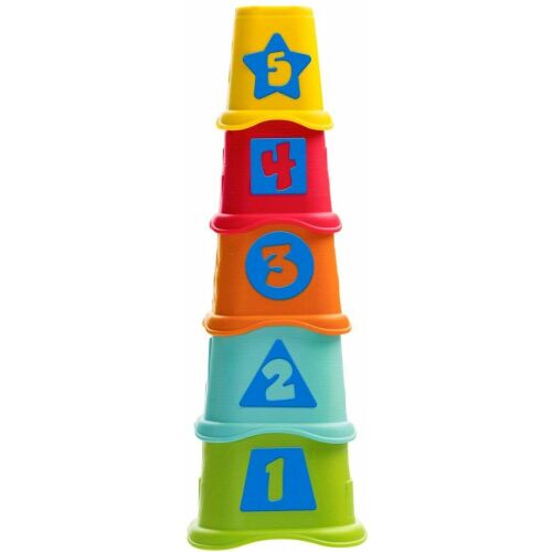 Chicco Stacking Cups Toy for Babies and Toddlers - Number and Shape Sorting