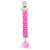 Pink pacifier clip with white hearts, Chicco brand, for babies