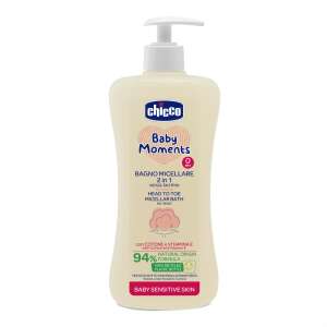 Chicco Baby Moments Micellar Bath 2 in 1, 500 ml, for sensitive baby skin, with cottonseed oil and vitamin E, no tears - Bath Product