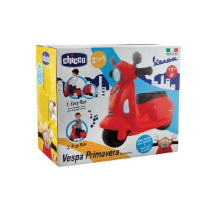 Chicco Vespa Primavera red foot-powered scooter for toddlers, 12-36 months, with lights and sounds, 2 in 1 design, easy run and free run modes - Kids' Motorcycle