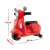 Chicco Vespa Primavera red foot-powered scooter for toddlers, 12-36 months, with lights and sounds, dimensions: 43 cm x 28.5 cm x 54 cm