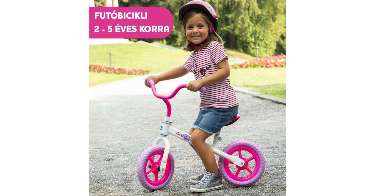 Chicco Balance Bike Jogging bike 10 white pink Pepita