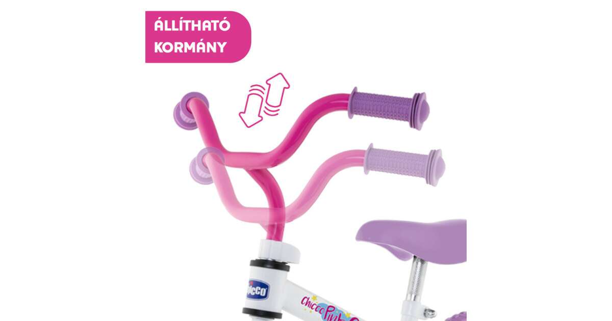 Chicco Balance Bike Jogging bike 10 white pink Pepita