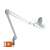 White magnifying lamp with clamp, 3 diopter, NKLL 05