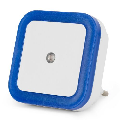 Lumină de noapte LED pătrată albastră și albă Entac