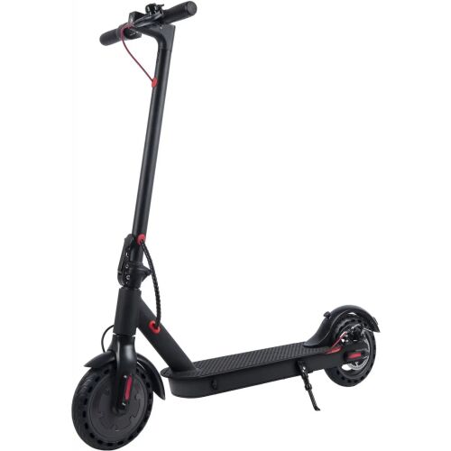 Angled view of Sencor Scooter One S20 electric scooter, black
