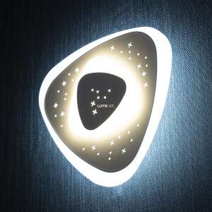 Avide Yvette csillagmintás LED fali lámpa gyerekszobába, megvilágítva - Fali lámpa
